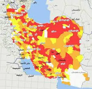 تحلیل استانی وضعیت منحنی اپیدمی کووید-19 در هفته منتهی به ۲۰ تیر ۹۹